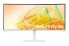 Monitor Samsung 34 cale LS34C650TAUXEN VA 3440x1440 UWQHD 21:9 1xHDMI 1xDP 2xTB 4.0(90W/15W) 3xUSB 3.0 LAN(RJ45) 5ms 100Hz HAS+PIV zakrzyw. gł. biały